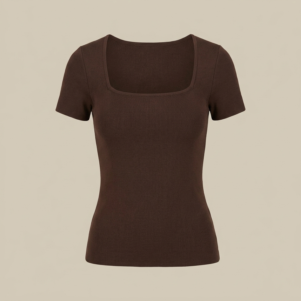 Square Neck Fitted Top