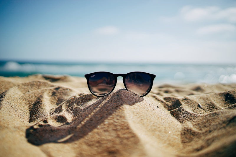 Square frame sunglasses, front angle