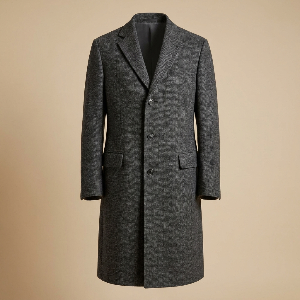 Long Wool-Blend Coat