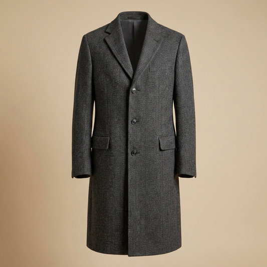 Long Wool-Blend Coat
